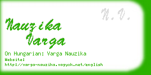 nauzika varga business card